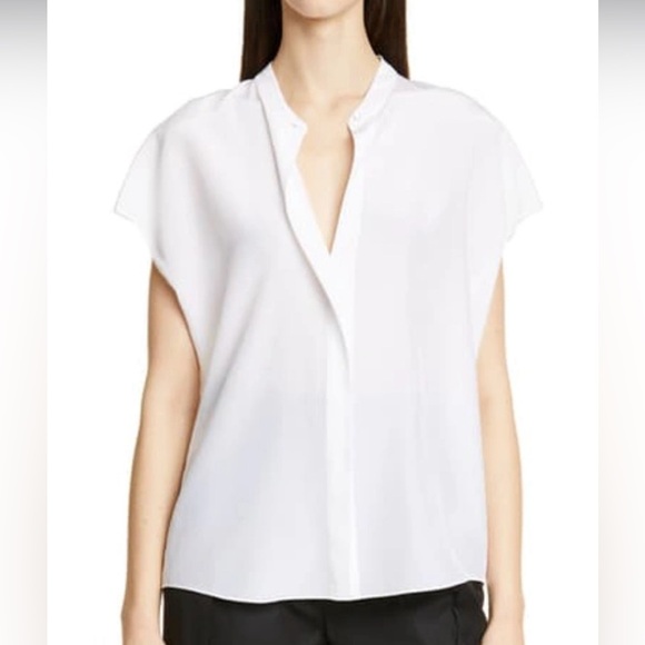 VINCE 💯 SILK BLOUSE - Picture 3 of 10